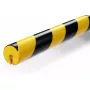 Protezione angolare da parete Durable 1126130 arrotondata poliuretano nero giallo 1000 mm