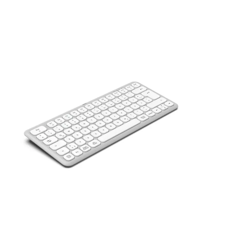 Hama WK-500 tastiera multi-dispositivo, compatta, wireless RF + Bluetooth, QWERTZ tedesco, bianca