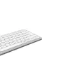 Hama WK-500 tastiera multi-dispositivo, compatta, wireless RF + Bluetooth, QWERTZ tedesco, bianca