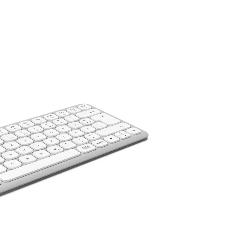 Hama WK-500 tastiera multi-dispositivo, compatta, wireless RF + Bluetooth, QWERTZ tedesco, bianca