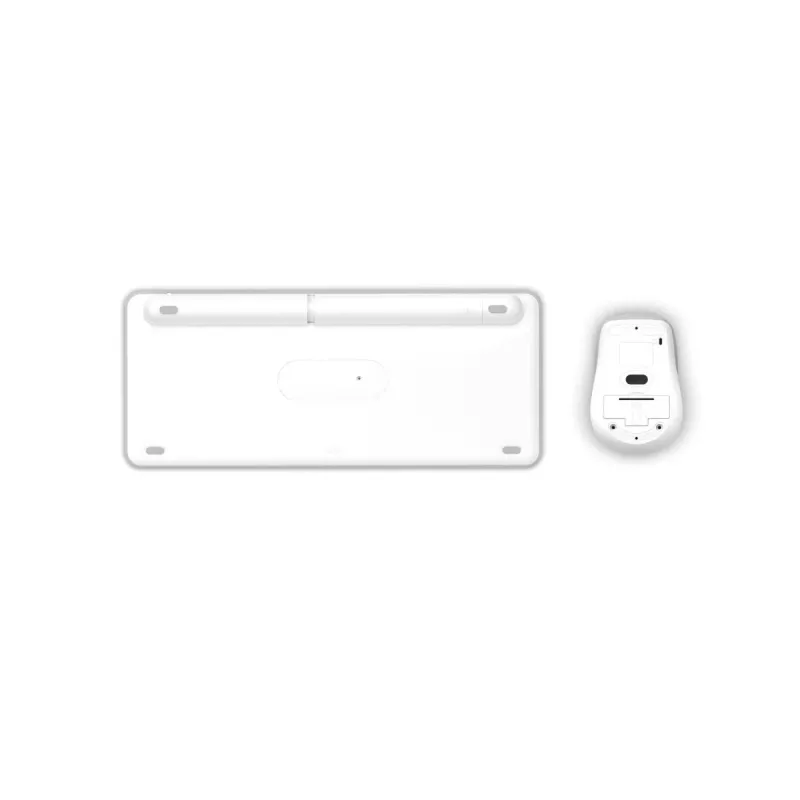 Hama WKM-500 Tastiera e mouse con Home USB + RF Wireless + Bluetooth QWERTZ Tedesca grigio, bianco