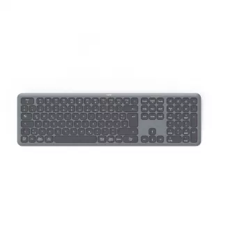 Hama WK-550 Tastiera Home/Office RF Wireless + Bluetooth QWERTZ Tedesca nero, grigio scuro