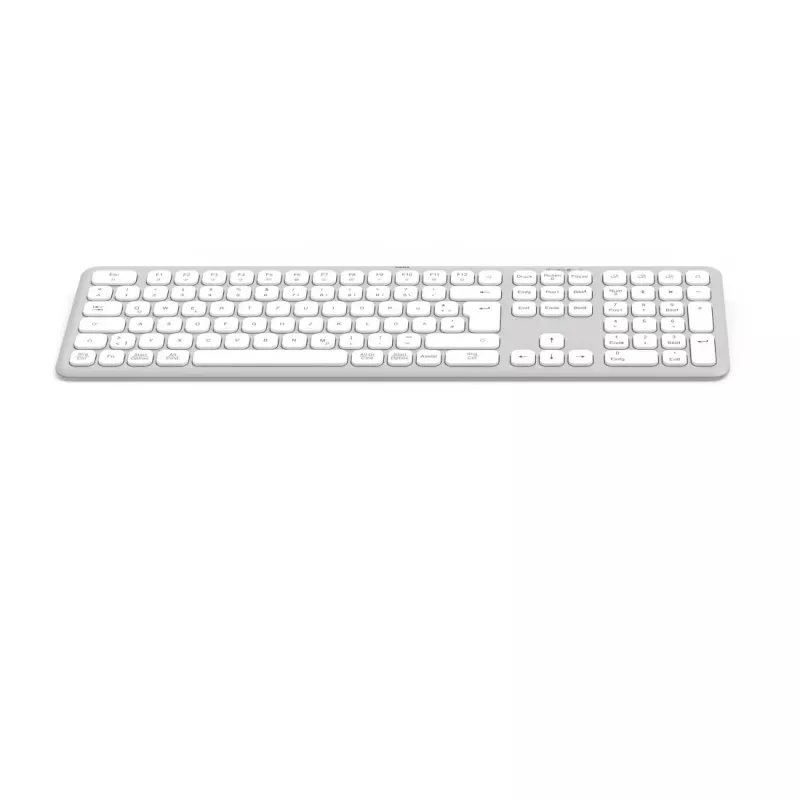 Hama WK-550 Tastiera Home/Office RF Wireless + Bluetooth QWERTZ Tedesca grigio, bianco