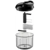 WMF Gourmet 18.7678.6040 tritatutto manuale nero, trasparente