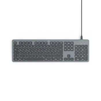 Hama CK-400 Tastiera Home/Office USB QWERTZ Tedesca nero, grigio scuro