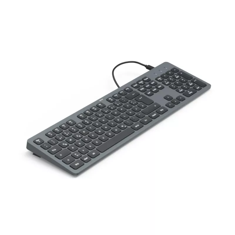 Hama CK-400 Tastiera Home/Office USB QWERTZ Tedesca nero, grigio scuro