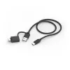 Hama CK-400 Tastiera Home/Office USB QWERTZ Tedesca nero, grigio scuro