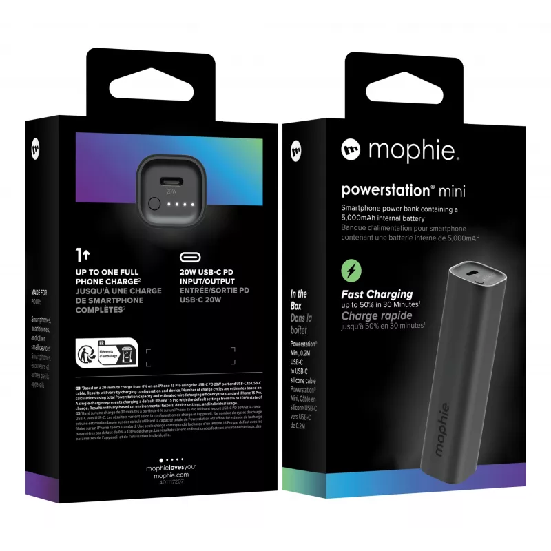 mophie Powerstation Mini 5000 mAh nero