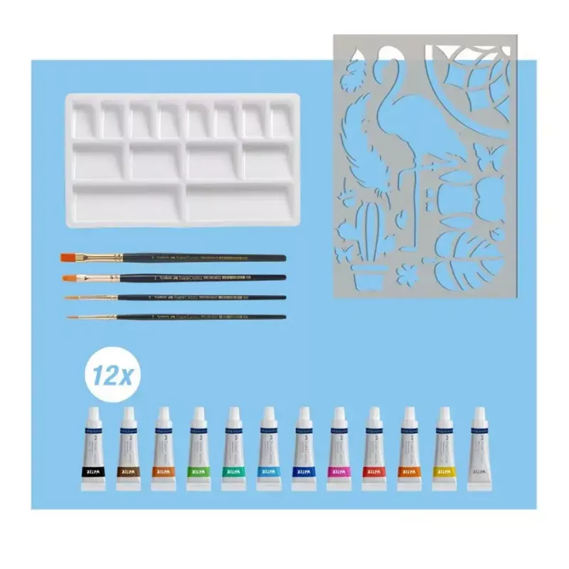 Set da pittura ad acquerello Faber-Castell Creative Studio 18 pz. multicolore