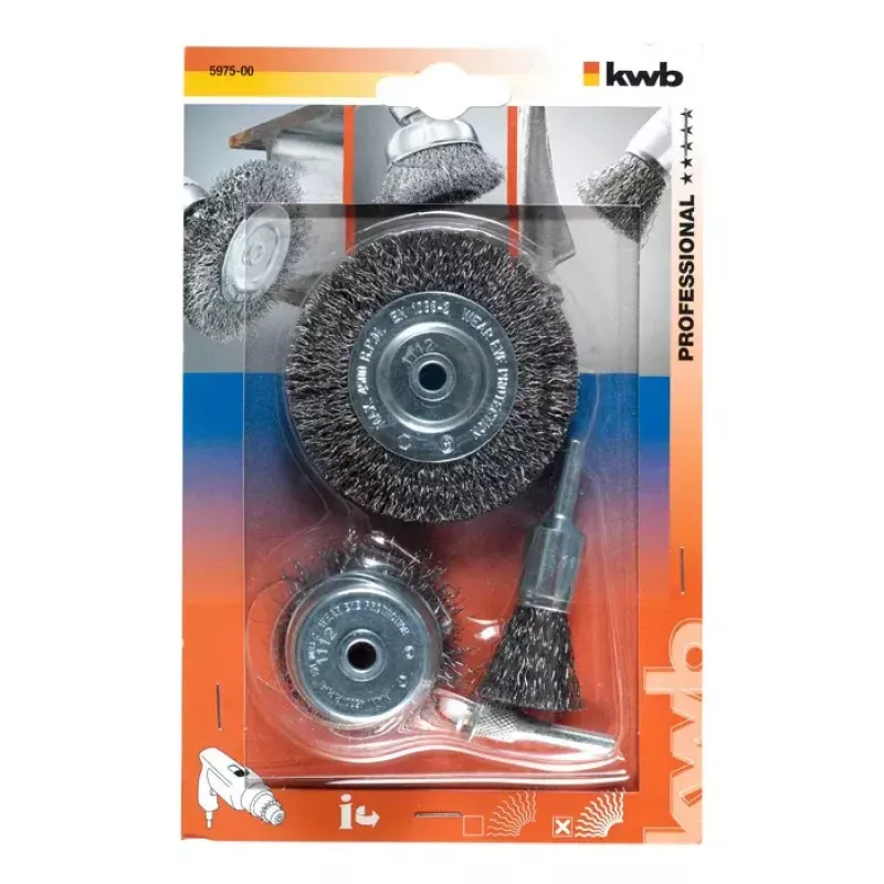 Disco lucidante KWB set spazzole metalliche 597500