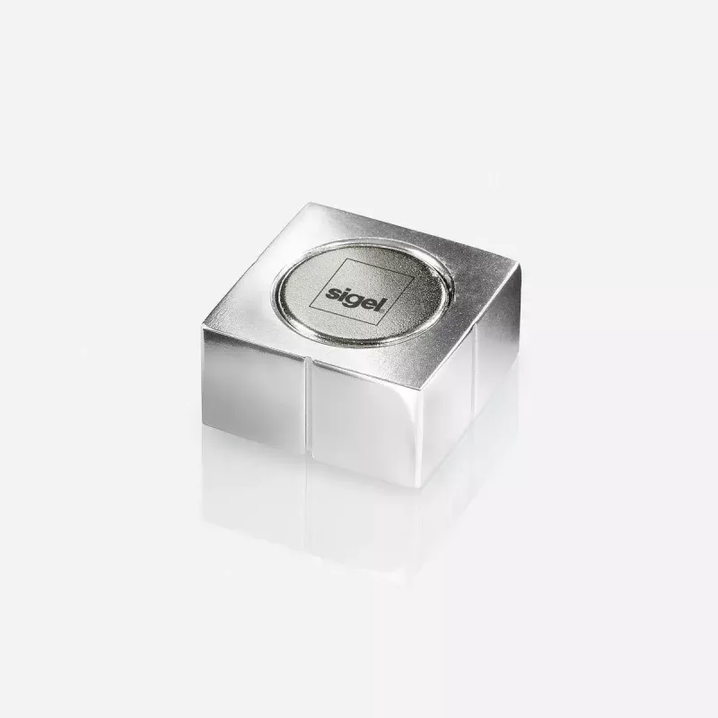 Magnete per bricolage quadrato Sigel BA705 neodimio argento 20x20x10mm