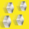 Magnete per bricolage quadrato Sigel BA705 neodimio argento 20x20x10mm