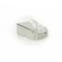 ACT CAT6A pass-through connettore modulare RJ45 schermato contatti dorati argento trasparente