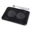 Hama nero Metal base di raffreddamento per laptop 39,6 cm (15,6 inch)