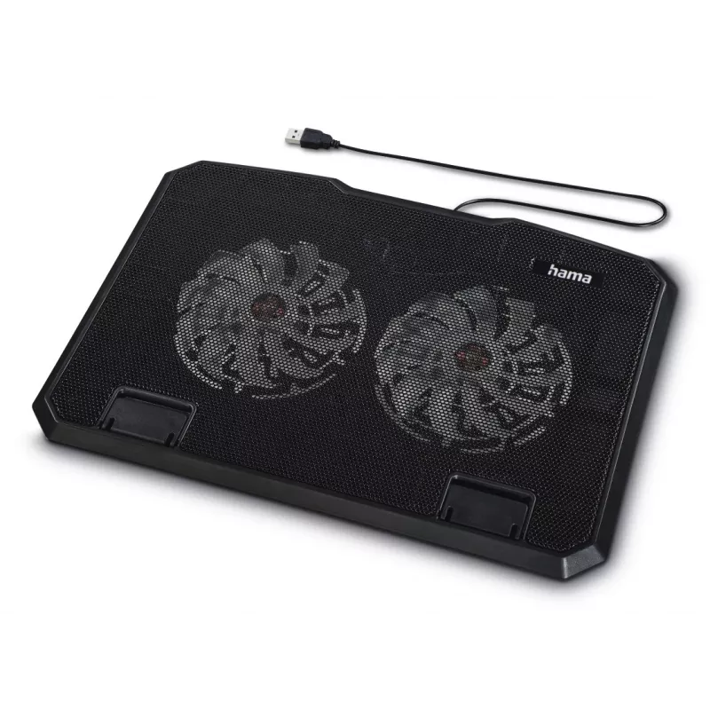 Hama nero Metal base di raffreddamento per laptop 39,6 cm (15,6 inch)