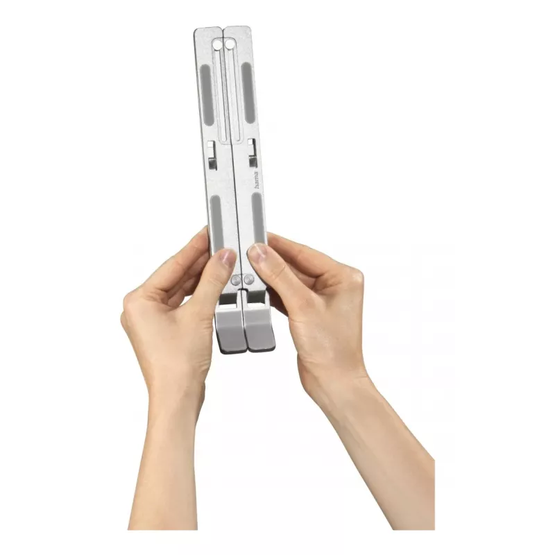 Hama supporto per laptop in alluminio argento 39,6 cm (15,6