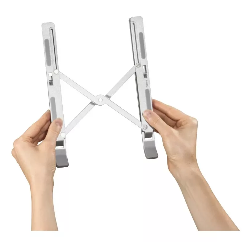 Hama supporto per laptop in alluminio argento 39,6 cm (15,6
