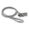 Hama Light lucchetto per laptop, combinazione a 4 cifre, acciaio al carbonio, argento