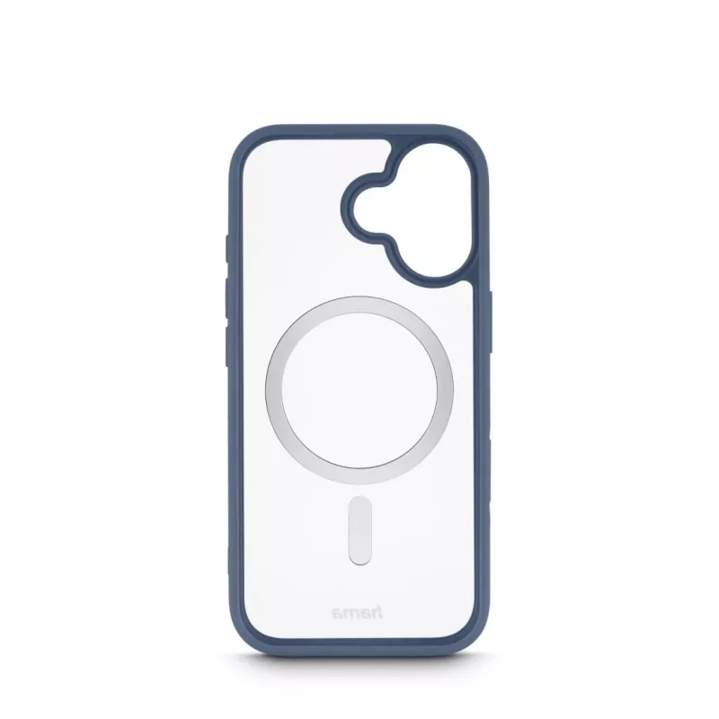 Hama Frame Protect 00232382 cover magnetica per Apple iPhone 17, trasparente/blu