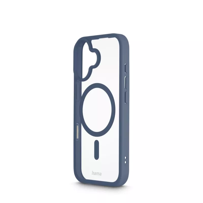 Hama Frame Protect 00232382 cover magnetica per Apple iPhone 17, trasparente/blu