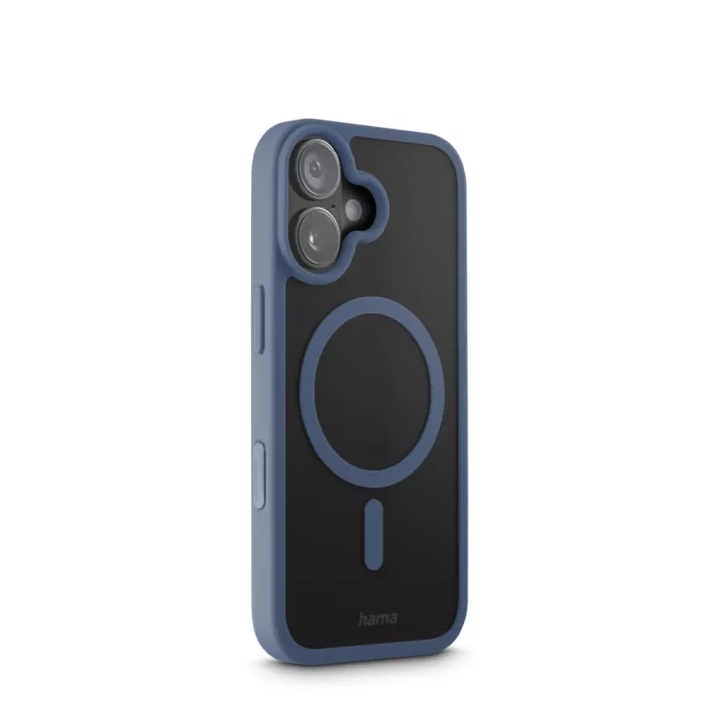 Hama Frame Protect 00232382 cover magnetica per Apple iPhone 17, trasparente/blu