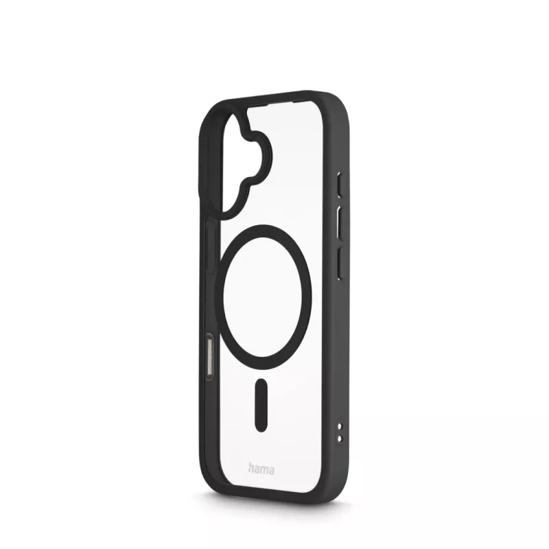 Hama Frame Protect 00232381 cover magnetica per Apple iPhone 17, trasparente/nera