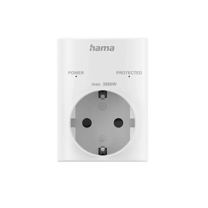 Hama 00223324 adattatore di corrente tipo F bianco