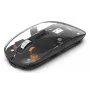 Hama WM-600 Multi-Device mouse, wireless RF + Bluetooth, piatto, 6 tasti, trasparente