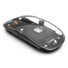 Hama WM-600 Multi-Device mouse, wireless RF + Bluetooth, piatto, 6 tasti, trasparente