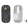 Hama WM-600 Multi-Device mouse, wireless RF + Bluetooth, piatto, 6 tasti, trasparente