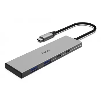 Hama 00200147 hub interfacce USB Type-C 10000 Mbit/s grigio