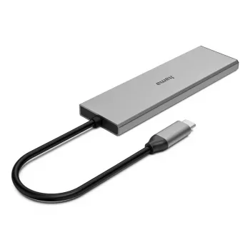 Hama 00200147 hub interfacce USB Type-C 10000 Mbit/s grigio