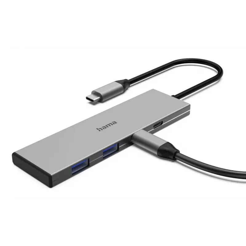 Hama 00200147 hub interfacce USB Type-C 10000 Mbit/s grigio