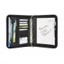 Raccoglitore in pelle e nylon nero A5 WEDO 585101