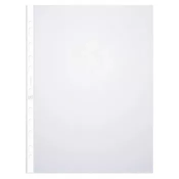 Buste trasparenti ELBA A4, PP 0,08 mm, cristallo trasparente, foratura universale (971508)