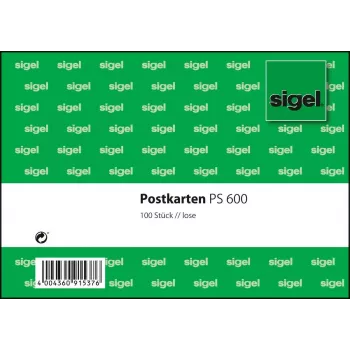 Scheda cartacea Sigel PS600 verde bianco 100 pezzi