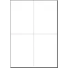 Sigel LP711 carta per cartoline A6 (105 x 148 mm), 185 g/m2, 80 cartoline, bianco