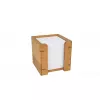 WEDO 61 707 scatola portanote in bambù con 900 fogli, 90 x 90 mm