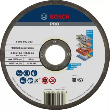 Bosch 2 608 602 383 accessorio per smerigliatrice angolare disco da taglio