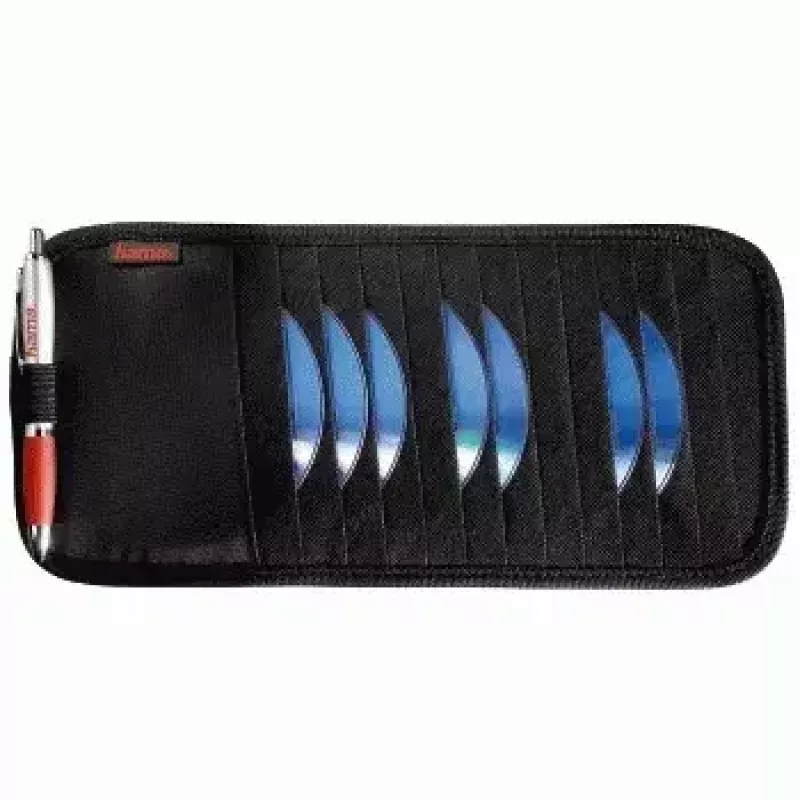 Hama custodia parasole per auto, 12 CD 12 dischi nero