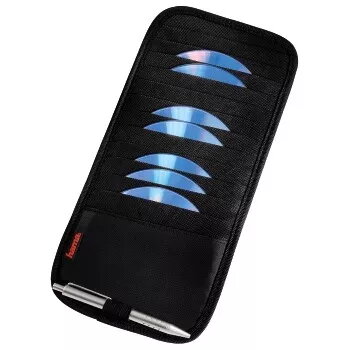 Hama custodia parasole per auto, 12 CD 12 dischi nero