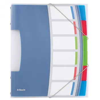 Esselte Divider Book Vivida PP 6 linguette, blu, multicolore, polivinilcloruro (PVC), A4, 266 mm, 20 mm, 320 mm