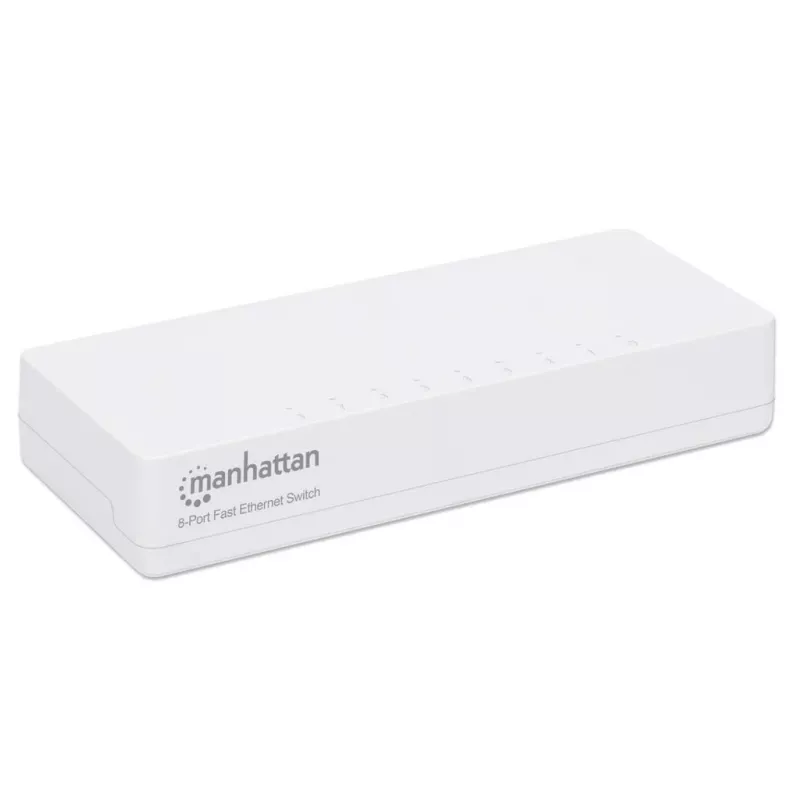 Manhattan switch Fast Ethernet 8 porte, plastica, tre anni di garanzia, box