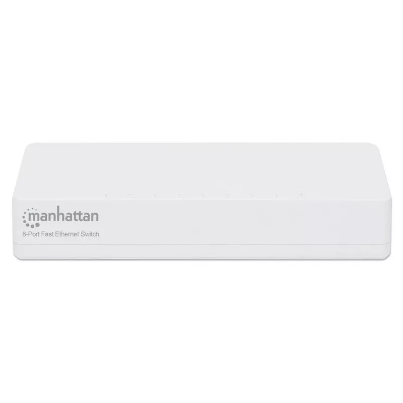 Manhattan switch Fast Ethernet 8 porte, plastica, tre anni di garanzia, box