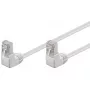 Cavo patch Goobay CAT 5e 2x 90° angolare F/UTP bianco 0,25 m