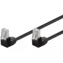Cavo patch Goobay CAT 5e 2x 90° angolare F/UTP nero 5 m