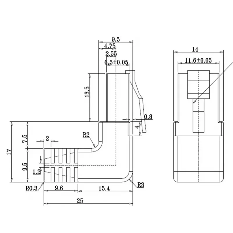 Cavo patch Goobay CAT 5e 2x 90° angolare U/UTP nero 3 m