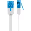 Cavo patch piatto Goobay CAT 6A U/UTP bianco 20m