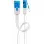 Cavo patch piatto Goobay CAT 6A U/UTP bianco 20m