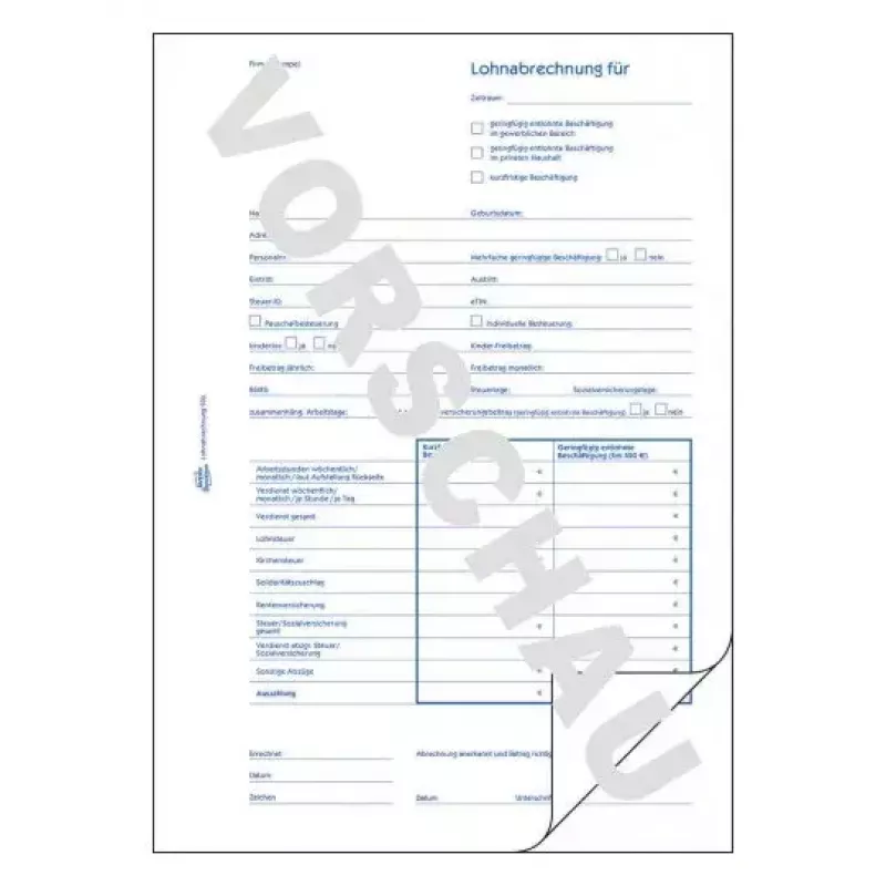 Registro amministrativo Avery 506 blu bianco